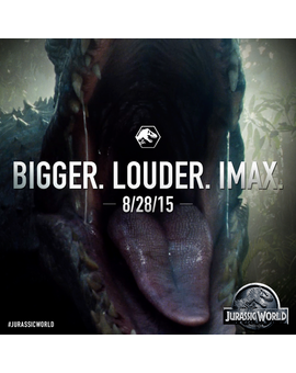 Trailer del reestreno en Cines Imax de Jurassic World el próximo día 28 de Agosto de 2015