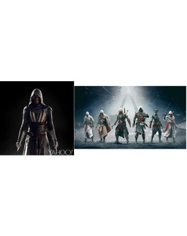 ¿Que tal os parece el traje de Asesino de Michael Fassbender en la pelicula de Assassins Creed en comparación con los vistos en los videojuegos?