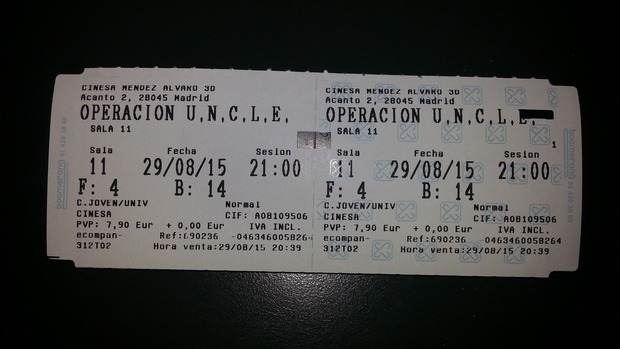 Operación UNCLE. Mi critica y mi entrada