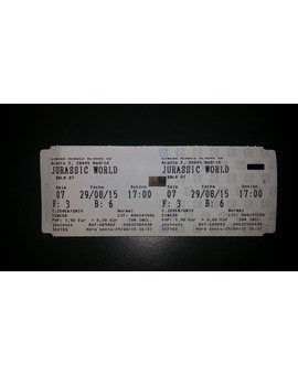 Jurassic World: Duodécimo visionado en cines. MI minicritica y mi entrada