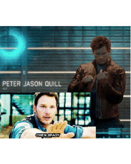 Chris Pratt ¿Os gusto mas como Owen Grady en Jurassic World o como Star Lord en Guardianes de la Galaxia?