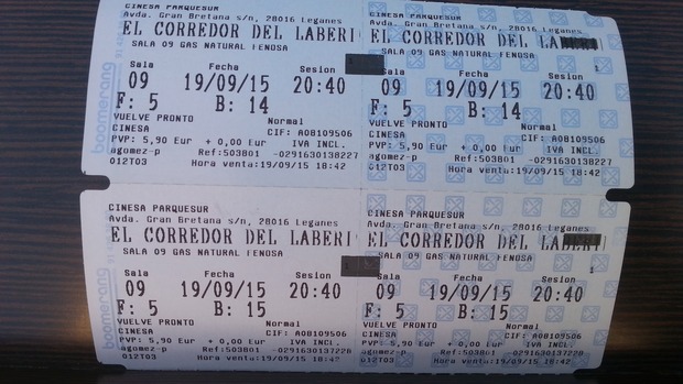 El Corredor Del Laberinto Las Pruebas: Mi Critica y mi Entrada