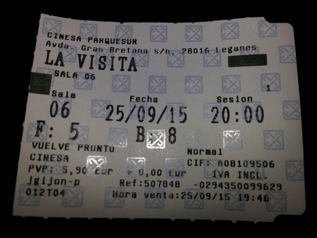 La Visita: Mi critica y Mi Entrada