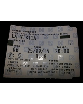 La Visita: Mi critica y Mi Entrada