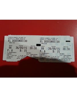 El Desconocido: Mi critica y mi entrada