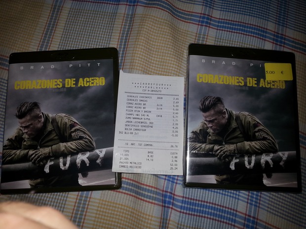 Fury Corazones de Acero: Mi compra de hoy en el 2x1 de Carrefour