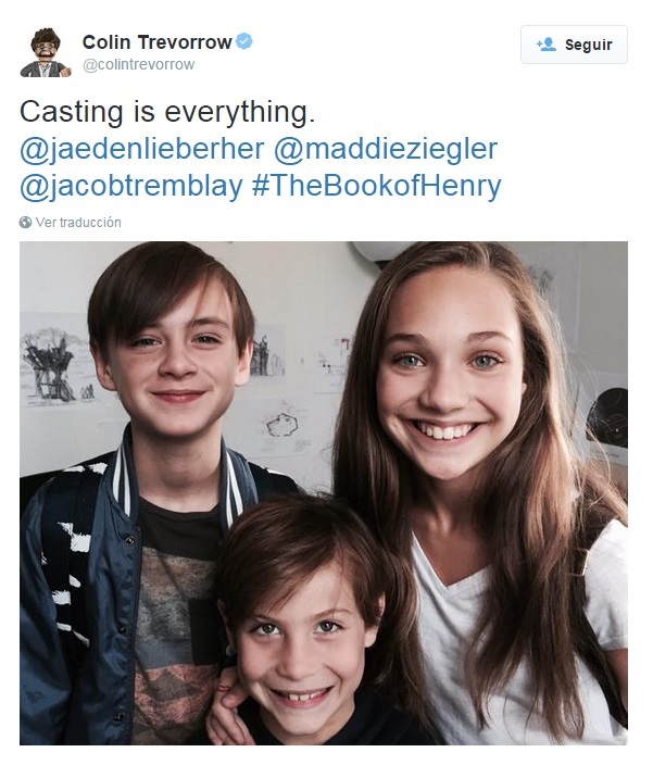 ‘The Book of Henry’: La niña de Sia se une a la nueva película de Colin Trevorrow