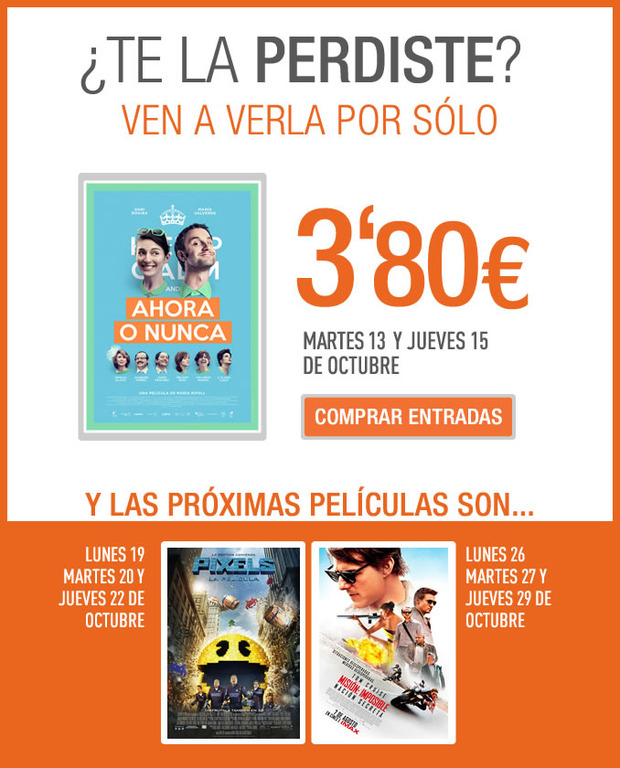 Proximas ofertas Cinesa