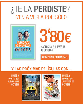 Proximas ofertas Cinesa