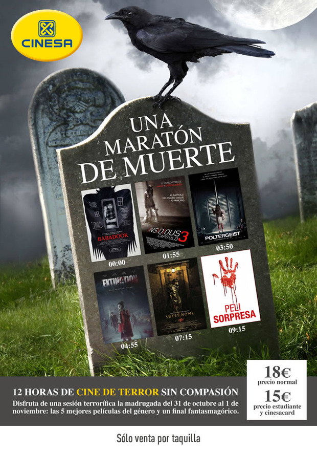 Una maratón de muerte en Cinesa