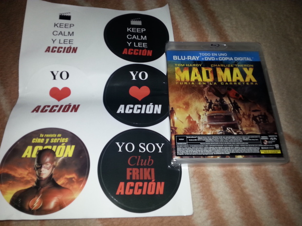 Mad Max: Recibida gracias a Accion Cine y su concurso en el cual me toco