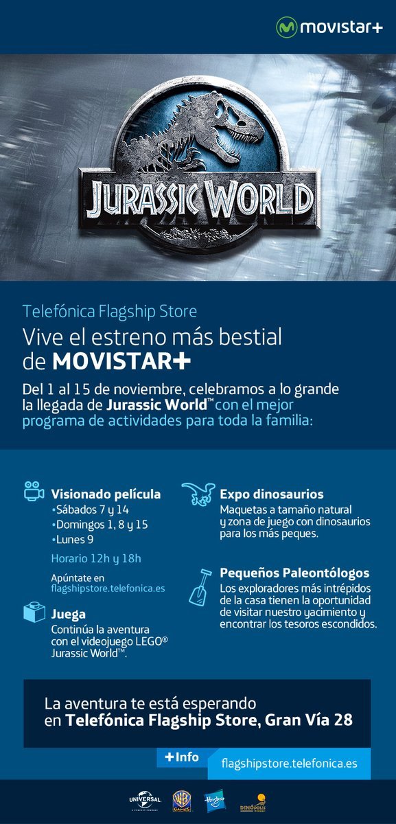 Movistar + celebra en Madrid la llegara de Jurassic World con una serie de actos