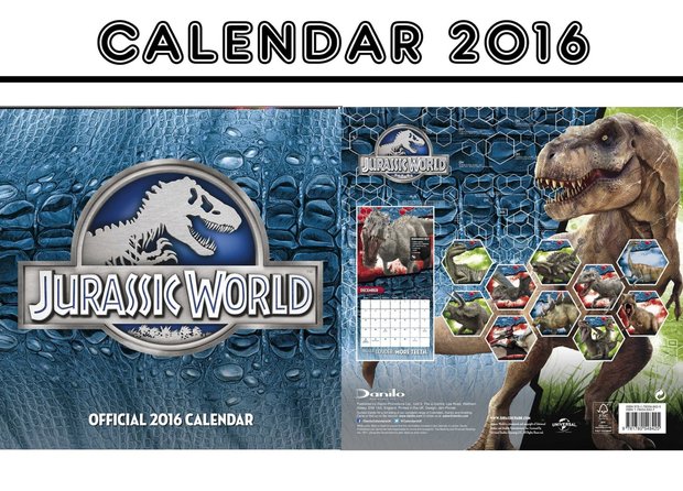Ya a la venta el calendario oficial de 2016 de Jurassic World