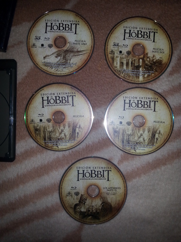 ¿y el disco 4 con los apendices parte 11 dónde esta?: Edición Blu Ray 3D El Hobbit Extendida La batalla de los cinco ejércitos