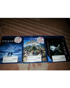 Expediente X + Mimic 1 y 2 + Viaje al Centro de la Tierra 2 La Isla Misteriosa: Mis compras de hoy 
