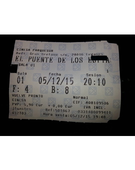 El Puente de los Espías: Mi critica y mi entrada