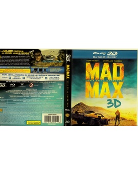Mad Max Fury Road 3D: Portada Blu Ray