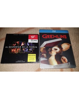 Star Wars El despertar de la fuerza BSO + Gremlins 1 y 2 Steelbook: Mis compras de hoy