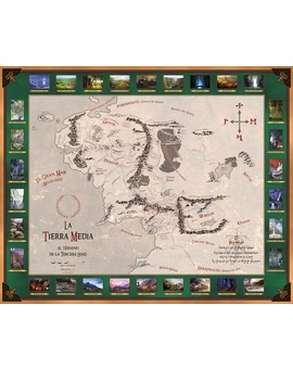 Mapa de la Tierra Media para imprimir y enmarcar 1/2