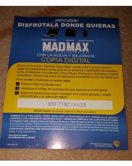 Mad Max Fury Road: Regalo copia digital de Flixter