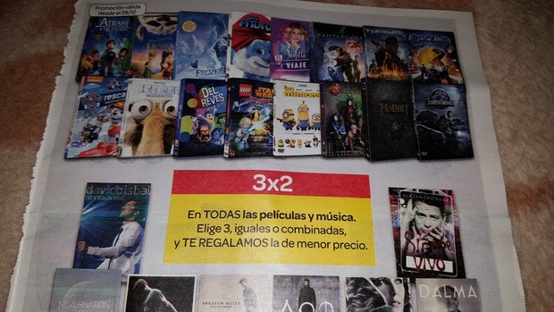 3X2 Carrefour: Foto del folleto recién recogido del buzón