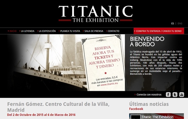Titanic The Exhibition: En Madrid hasta el día 6 de Marzo de 2016