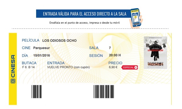 Rumbo a ver Los Odiosos 8 en cine