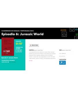 Cuadernos de rodaje de Jurassic World (para ver los que tengais Yomvi)