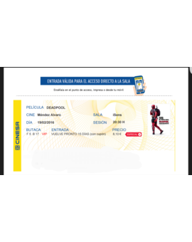 DeadPool: Mi critica y mi entrada
