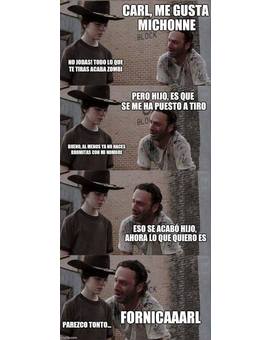 Rick sigue vacilando a Carl (SPOILER: No abrir si no habeis visto el ultimo capitulo)