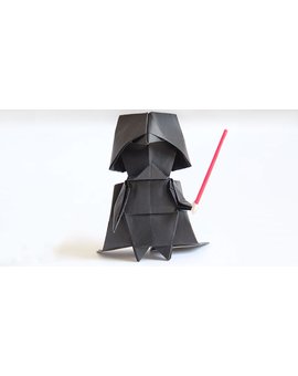 SENCILLO TUTORIAL PARA HACER UN DARTH VADER DE PAPEL