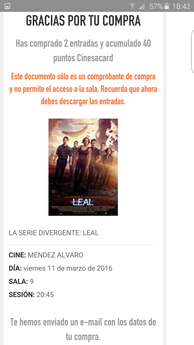 Marcho a ver Leal, la tercera de la saga Divergente