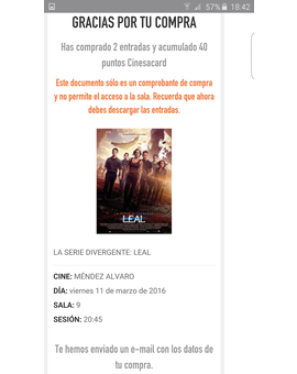 Marcho a ver Leal, la tercera de la saga Divergente