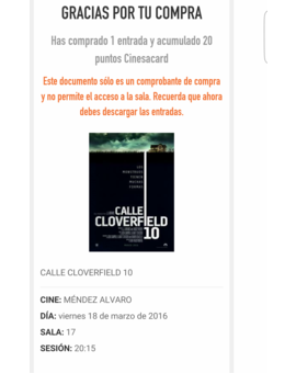 Rumbo a la Calle Cloverfield 10. Si sobrevivo luego os cuento que tal es