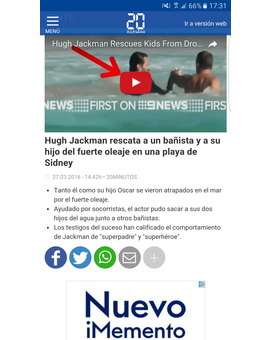 Hugh Jackman rescata a un bañista y a su hijo del fuerte oleaje en una playa de Sidney