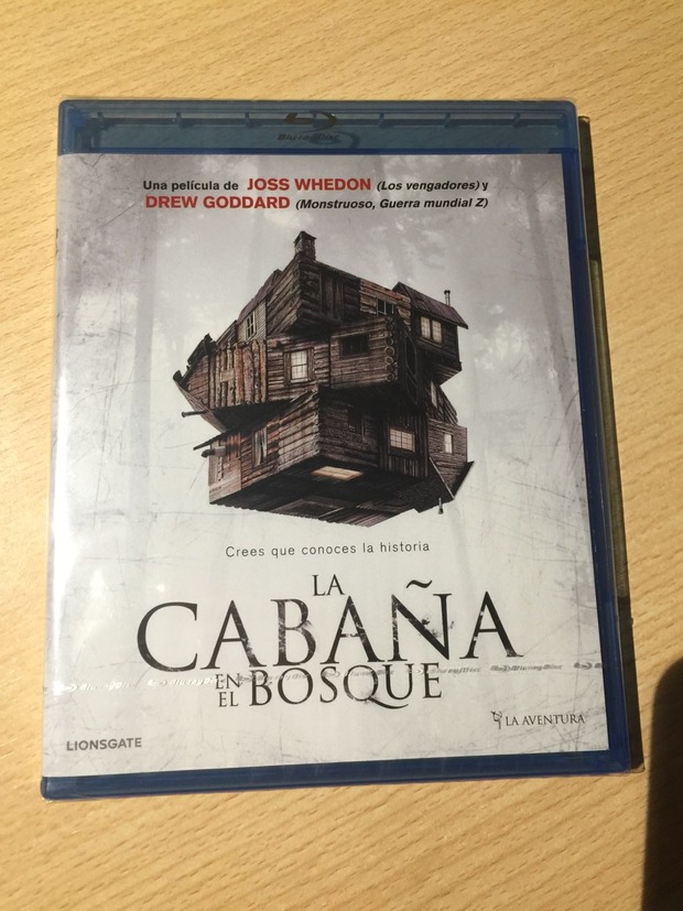 La Cabaña en el Bosque: Recibida de Amazon la edición buena (28-03-2016)