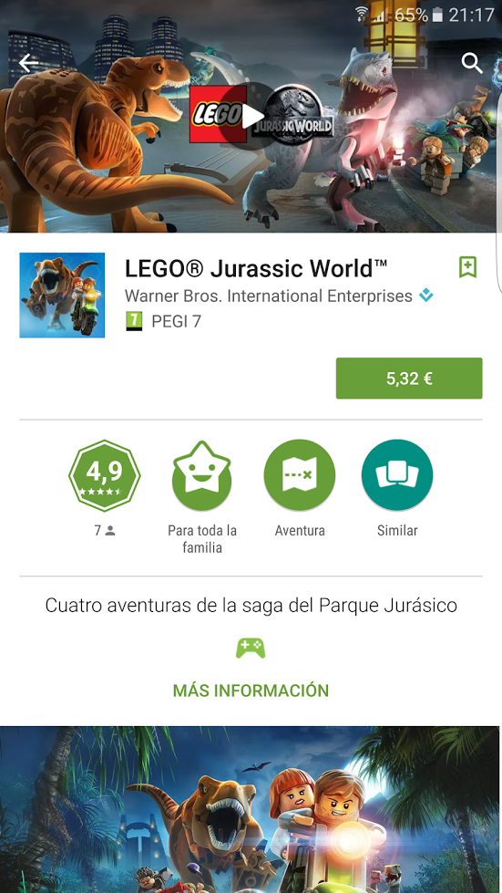 LEGO Jurassic World ya disponible para dispositivos iOS y Android