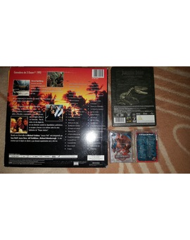 Jurassic Park Laser Disc + Jurassic Park Trilogy DVD Steelbook + Tarjetas Jurassic Park 3: Mis ultimas adquisiciones Jurasicas (2/2)