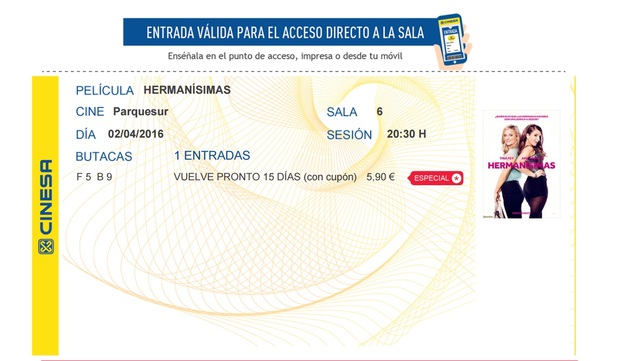 Hermanisimas: Mi critica y mi entrada.