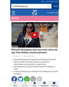 Michelle Rodriguez dice que está celosa de que Paul Walker muriese primero