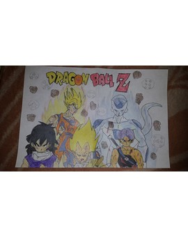Dibujo Dragon Ball Z de cuando era un comino 