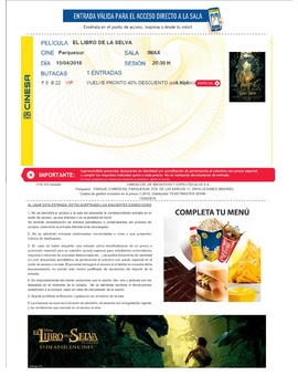El Libro de la Selva: Mi Critica y mi Entrada
