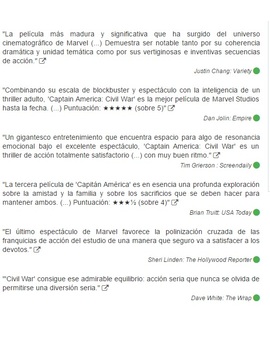 Criticas de Capitán America Civil war