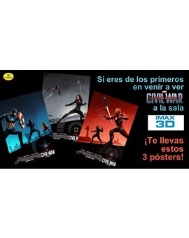 Posters gratis para los primeros asistentes a Civil War