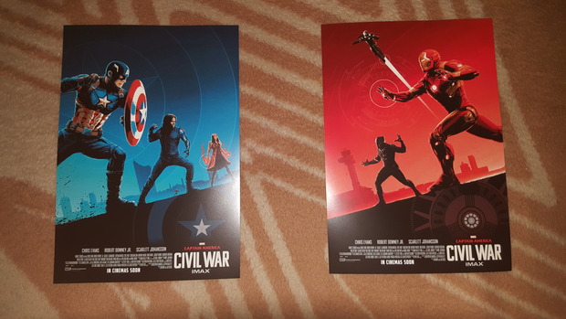 Regalazooooo de cinesa en el preestreno gratuito de Capitán América Civil War (28-04-2016)