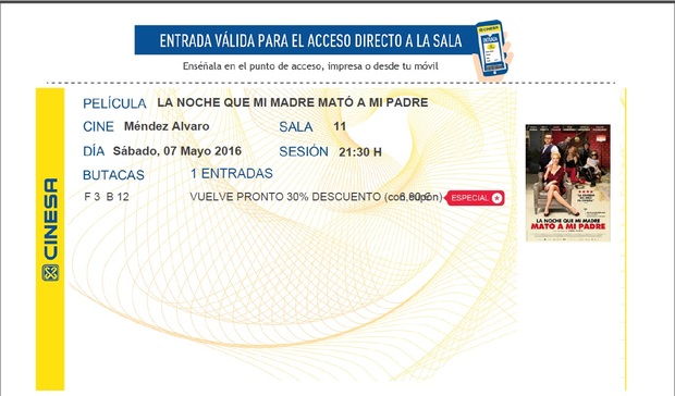El día que mi madre mató a mi padre: Mi Critica y mi Entrada