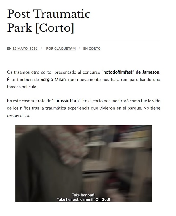 Post traumatic Park (corto)