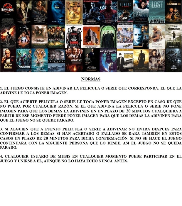 JUEGO: AVERIGUA a que PELICULA o SERIE corresponde la IMAGEN.