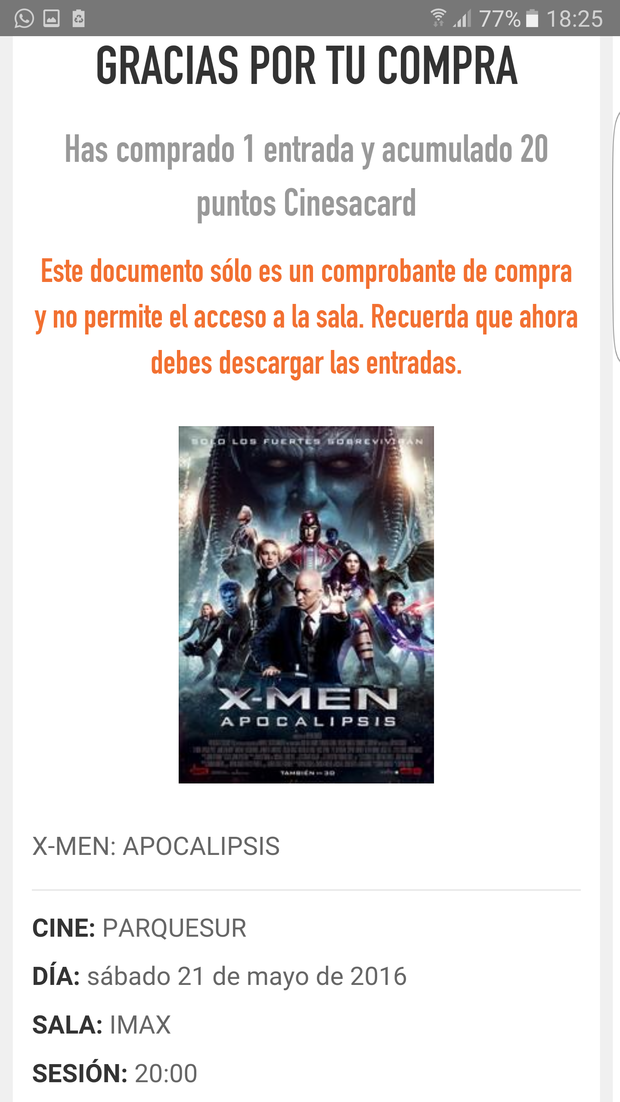 En un ratito a ver el apocalipsis en la mejor sala de todo Madrid
