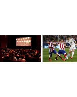 Cine Vs Fútbol ¿Cual de los dos planes has elegido para esta tarde-noche?